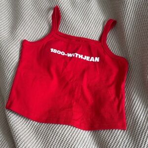 WITHJEAN Red Tank Top